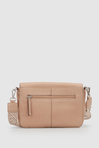 Pia Leather Flap Crossbody Bag