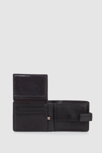 RFID Lucas Leather Tab Wallet