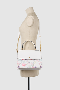 Floral Top Handle Bag