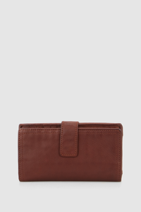 Leather Large Tab Wallet