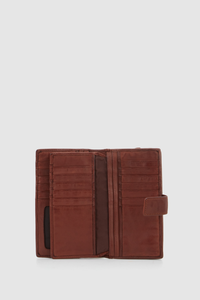 Leather Large Tab Wallet