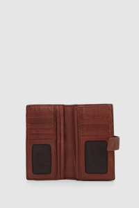 Leather Large Tab Wallet