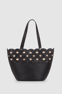 Olena Leather Weave Tote Bag