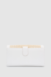 Straw Large Clutch Wallet