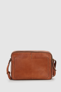 Lo Leather Twin Zip Crossbody Bag