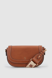 Webbing Strap Flapover Bag