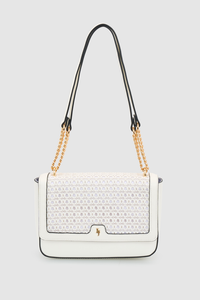 Weave Flapover Bag