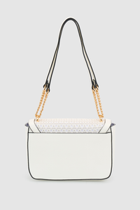 Weave Flapover Bag