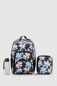 Pastel Floral Backpack Set