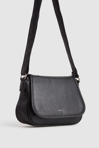 Zip Pocket Flap Crossbody Bag