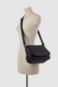 Zip Pocket Flap Crossbody Bag