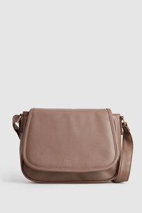 Zip Pocket Flap Crossbody Bag