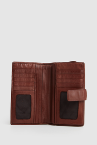 Leather Large Tab Wallet