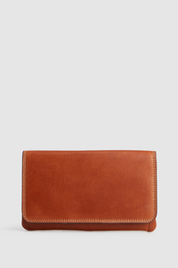 Maya Leather Large Clutch