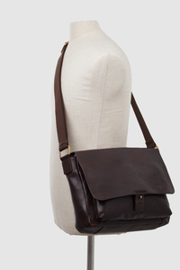 Marcus Leather EW Satchel