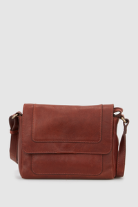 Remi Leather Flap Crossbody Bag