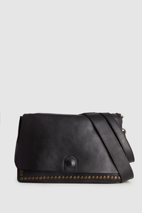 AriStud Leather Flap Crossbody Bag