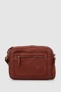 Lili Leather Camera Crossbody Bag