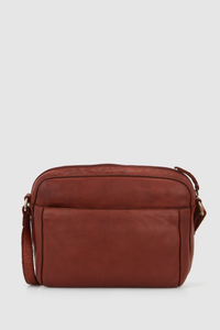 Lili Leather Camera Crossbody Bag