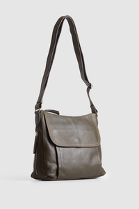 Maya Leather Large Crossbody Bag