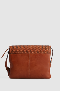 Mira Leather Flap Crossbody Bag