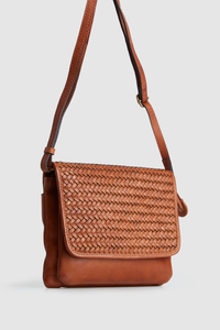 Mira Leather Flap Crossbody Bag