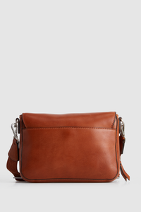 Lyra Leather Flap Crossbody Bag