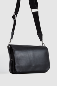 Lyra Leather Flap Crossbody Bag