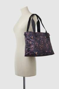 Gia Nylon Leopard Tote Bag