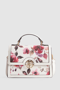 Floral Top Handle Bag