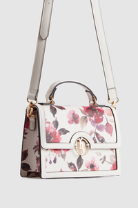 Floral Top Handle Bag