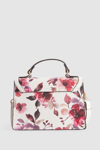 Floral Top Handle Bag