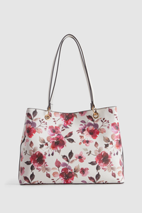 Floral Scarf Tote Bag