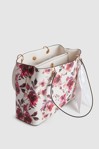 Floral Scarf Tote Bag