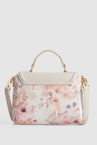 Floral Top Handle Bag