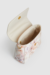 Floral Top Handle Bag