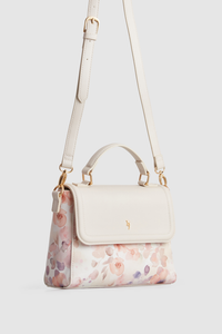 Floral Top Handle Bag