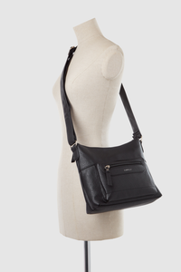 Zip Pocket Panel Crossbody Bag