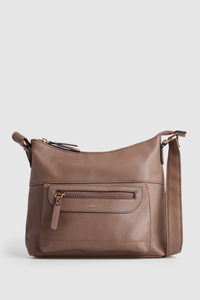 Zip Pocket Panel Crossbody Bag