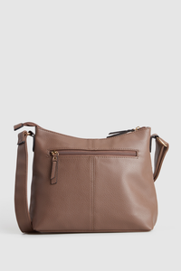 Zip Pocket Panel Crossbody Bag