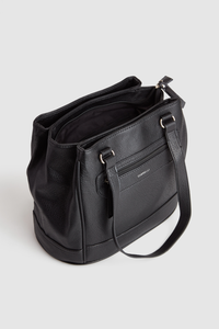 Zip Pocket Panel Tote Bag