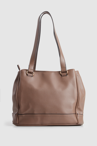 Zip Pocket Panel Tote Bag