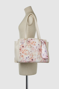 Floral Scarf Tote Bag