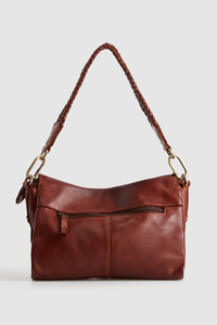 Bree Leather Braid Crossbody Bag