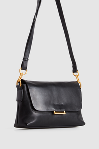 Luna Leather Flap Crossbody Bag