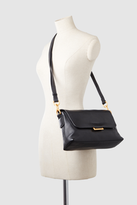 Luna Leather Flap Crossbody Bag