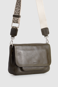 Pia Leather Flap Crossbody Bag