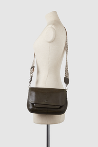 Pia Leather Flap Crossbody Bag