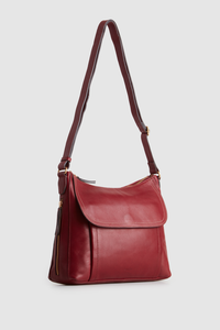 Maya Leather Large Crossbody Bag