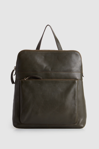 Maya Leather Convertible Backpack